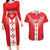 Custom Malta Football Couples Matching Long Sleeve Bodycon Dress and Hawaiian Shirt Maltese Cross Sporty Style