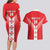 Custom Malta Football Couples Matching Long Sleeve Bodycon Dress and Hawaiian Shirt Maltese Cross Sporty Style