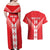 Custom Malta Football Couples Matching Off Shoulder Maxi Dress and Hawaiian Shirt Maltese Cross Sporty Style