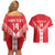 Custom Malta Football Couples Matching Off Shoulder Short Dress and Hawaiian Shirt Maltese Cross Sporty Style