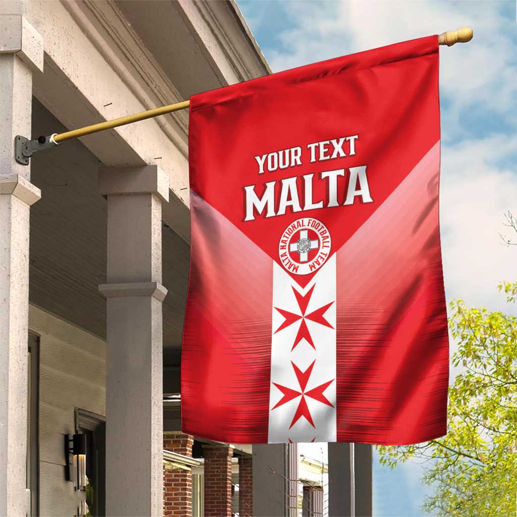 Custom Malta Football Garden Flag Maltese Cross Sporty Style