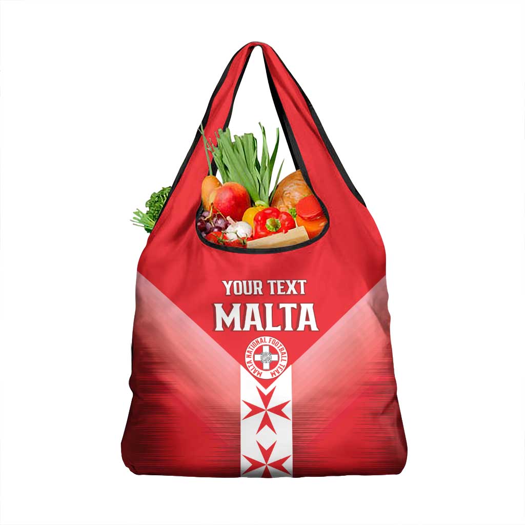 Custom Malta Football Grocery Bag Maltese Cross Sporty Style