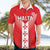 Custom Malta Football Hawaiian Shirt Maltese Cross Sporty Style