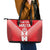 Custom Malta Football Leather Tote Bag Maltese Cross Sporty Style