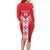 Custom Malta Football Long Sleeve Bodycon Dress Maltese Cross Sporty Style