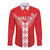 Custom Malta Football Long Sleeve Button Shirt Maltese Cross Sporty Style