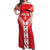 Custom Malta Football Off Shoulder Maxi Dress Maltese Cross Sporty Style