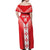 Custom Malta Football Off Shoulder Maxi Dress Maltese Cross Sporty Style