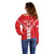 Custom Malta Football Off Shoulder Sweater Maltese Cross Sporty Style