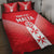 Custom Malta Football Quilt Bed Set Maltese Cross Sporty Style