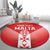 Custom Malta Football Round Carpet Maltese Cross Sporty Style