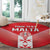 Custom Malta Football Round Carpet Maltese Cross Sporty Style