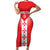 Custom Malta Football Short Sleeve Bodycon Dress Maltese Cross Sporty Style