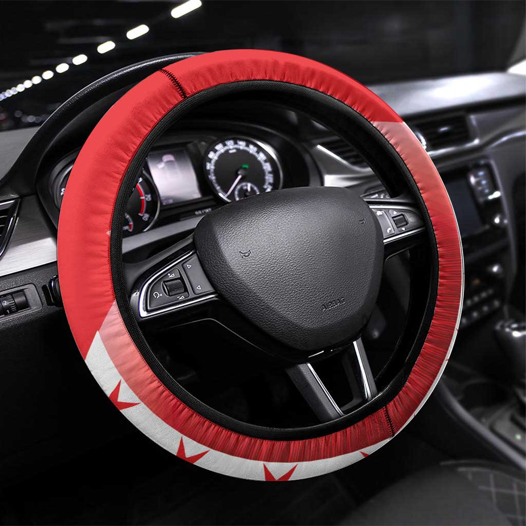 Malta Football Steering Wheel Cover Maltese Cross Sporty Style