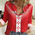 Custom Malta Football Women Casual Shirt Maltese Cross Sporty Style