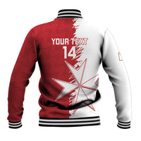 Custom Malta Football Baseball Jacket Go Champions Flag Style