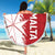 Custom Malta Football Beach Blanket Go Champions Flag Style