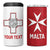 Custom Malta Football 4 in 1 Can Cooler Tumbler Go Champions Flag Style