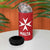 Custom Malta Football 4 in 1 Can Cooler Tumbler Go Champions Flag Style