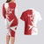 Custom Malta Football Couples Matching Long Sleeve Bodycon Dress and Hawaiian Shirt Go Champions Flag Style