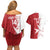 Custom Malta Football Couples Matching Off Shoulder Short Dress and Hawaiian Shirt Go Champions Flag Style