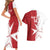 Custom Malta Football Couples Matching Short Sleeve Bodycon Dress and Hawaiian Shirt Go Champions Flag Style