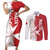 Custom Malta Football Couples Matching Short Sleeve Bodycon Dress and Long Sleeve Button Shirt Go Champions Flag Style