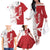 Custom Malta Football Family Matching Off The Shoulder Long Sleeve Dress and Hawaiian Shirt Go Champions Flag Style