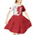 Custom Malta Football Kid Short Sleeve Dress Go Champions Flag Style