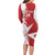 Custom Malta Football Long Sleeve Bodycon Dress Go Champions Flag Style