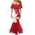 Custom Malta Football Mermaid Dress Go Champions Flag Style