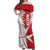 Custom Malta Football Off Shoulder Maxi Dress Go Champions Flag Style