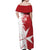 Custom Malta Football Off Shoulder Maxi Dress Go Champions Flag Style