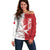 Custom Malta Football Off Shoulder Sweater Go Champions Flag Style