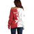 Custom Malta Football Off Shoulder Sweater Go Champions Flag Style