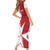 Custom Malta Football Short Sleeve Bodycon Dress Go Champions Flag Style