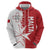 Custom Malta Football Zip Hoodie Go Champions Flag Style