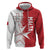 Custom Malta Football Zip Hoodie Go Champions Flag Style