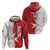 Custom Malta Football Zip Hoodie Go Champions Flag Style