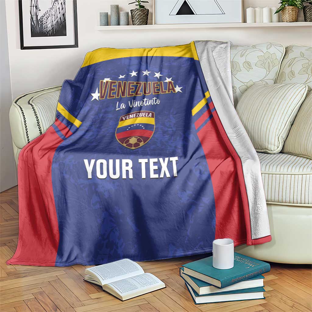 Custom Venezuela Football Blanket Come On La Vinotinto Flag Color