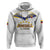 Custom Venezuela Football Zip Hoodie Come On La Vinotinto White