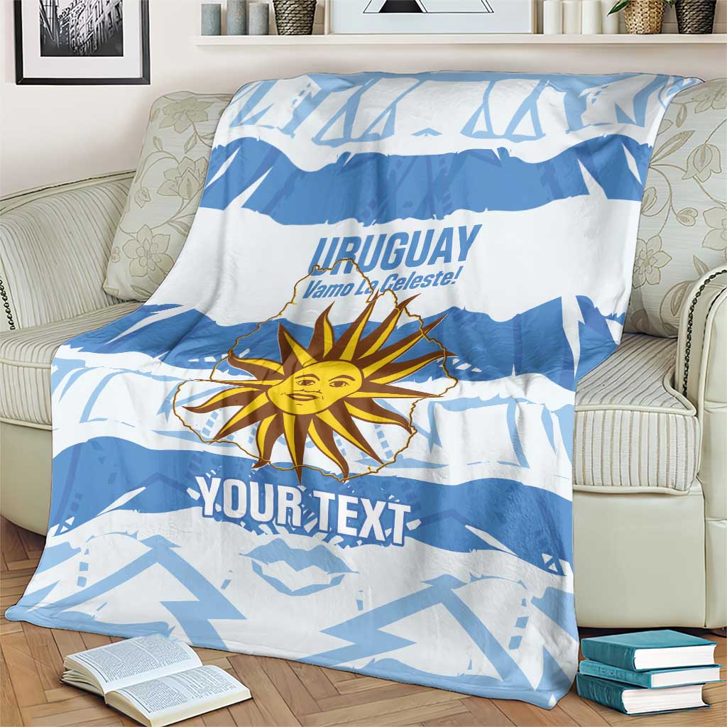 Custom Uruguay Football Blanket Vamo La Celeste