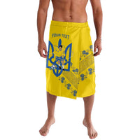 Yellow graphic football shorts with elastic waistband and custom text panel