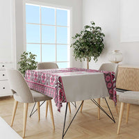 Ukraine Tablecloth Traditional Braided Rope Belt Pink Folk Pattern