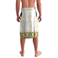 Ukraine Lavalava Traditional Braided Rope Belt Yellow Folk Pattern