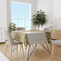 Ukraine Tablecloth Traditional Braided Rope Belt Yellow Folk Pattern