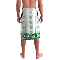 Ukraine Lavalava Traditional Braided Rope Belt Green Folk Pattern
