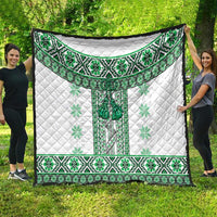 Ukraine Quilt Traditional Braided Rope Belt Green Folk Pattern