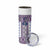 Ukraine Skinny Tumbler Traditional Braided Rope Belt Purple Folk Pattern