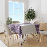 Ukraine Tablecloth Traditional Braided Rope Belt Purple Folk Pattern